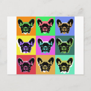 French bulldog postcard