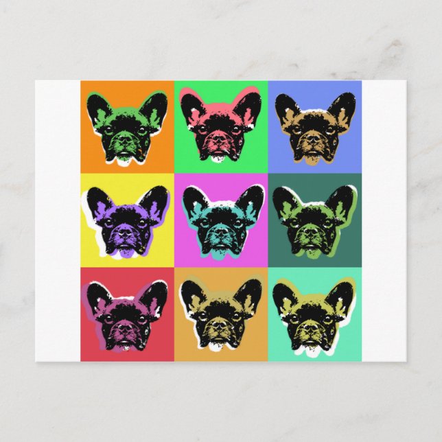French bulldog postcard (Front)