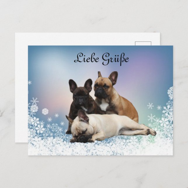 French Bulldog postcard (Front/Back)