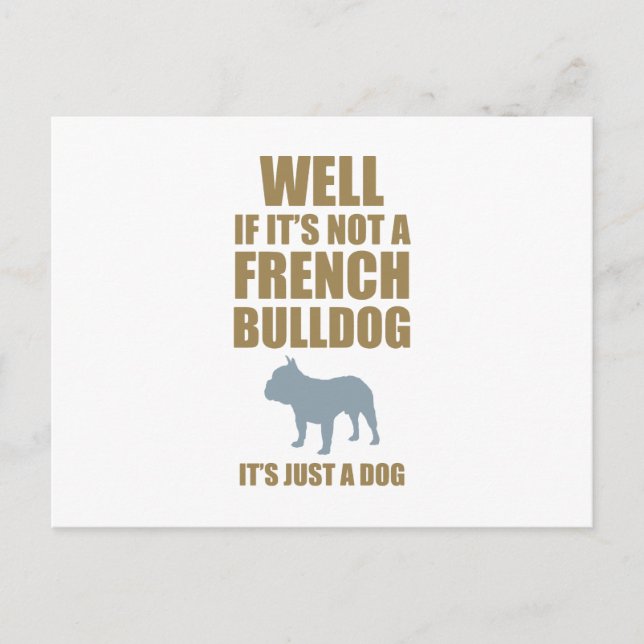 French Bulldog Postcard (Front)