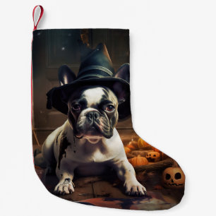 French Bulldog Pumpkins Halloween Scary Small Christmas Stocking
