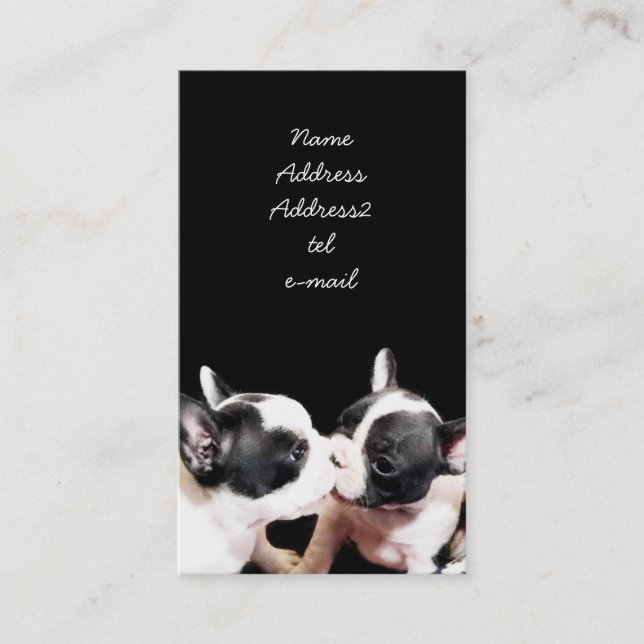 French Bulldog puppies business card (Front)