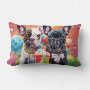 French Bulldog Puppies , Milkshake Lumbar Cushion