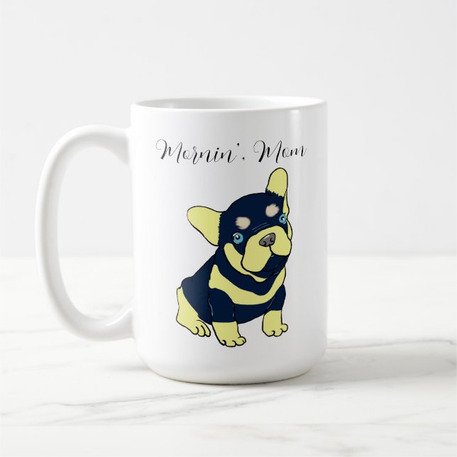 French Bulldog Puppy Cartoon Coffee Mug (Left)