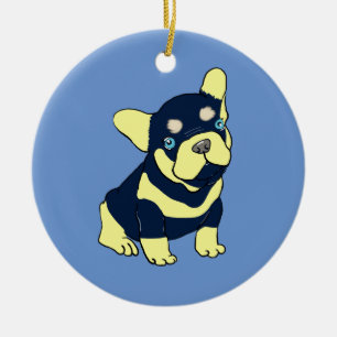 French Bulldog Puppy Cartoon Ornament