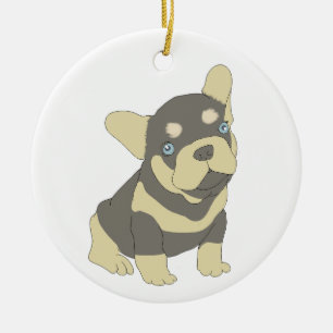 French Bulldog Puppy Cartoon Ornament