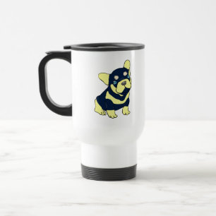 French Bulldog Puppy Cartoon Travel Mug