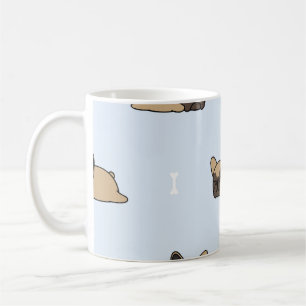 French bulldog puppy, cute sleeping pattern. coffee mug