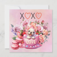 French Bulldog Puppy Dog for Valentine's Day