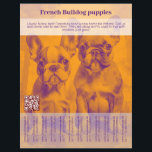 French Bulldog Puppy Flyer<br><div class="desc">Use this special flyer if you need them to sell puppies.</div>