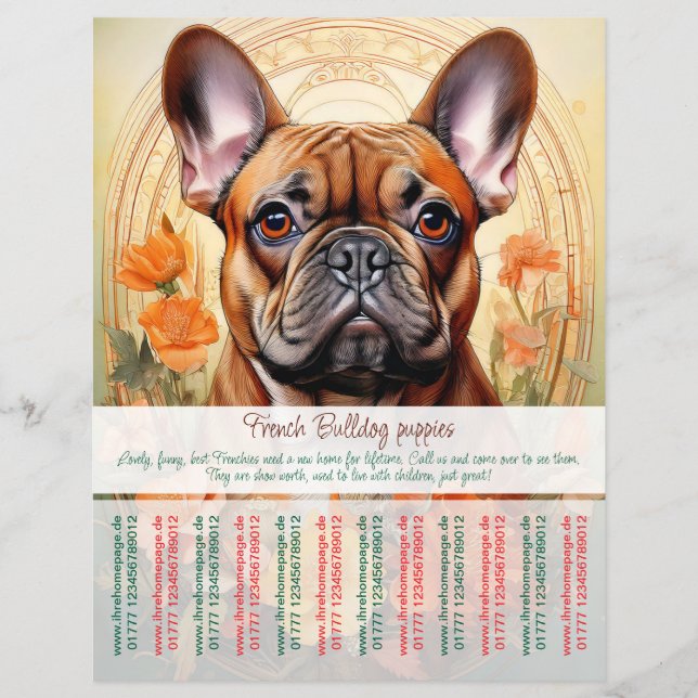French Bulldog Puppy Flyer  (Front)