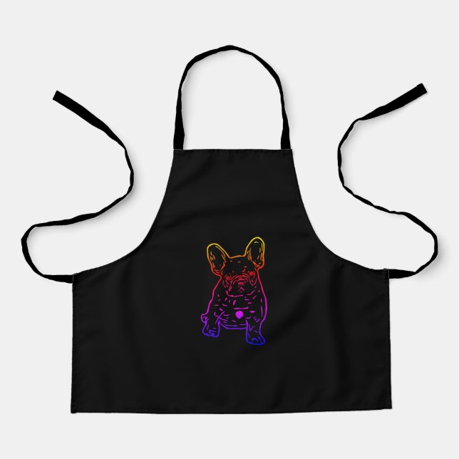 French Bulldog Puppy Heart French Bulldog Apron (Front)