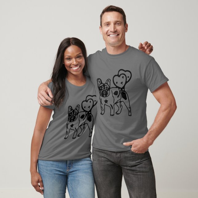 French Bulldog Puppy Heart French Bulldog T-Shirt (Unisex)