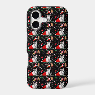 French Bulldog Puppy In Santa’s Hat Pattern