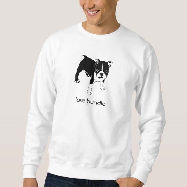 French Bulldog Puppy Love Bundle Sweatshirt (Front)