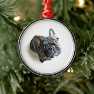 French Bulldog Puppy Metal Tree Decoration