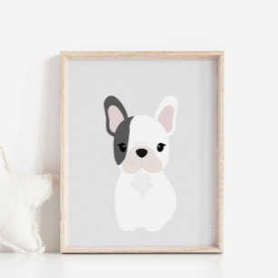 French Bulldog Puppy Nursery & Kids Room Poster