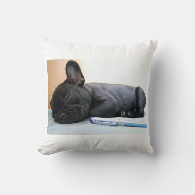 french bulldog puppy.png cushion (Front)