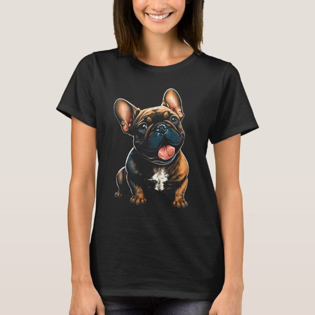 French Bulldog Puppy Power T-Shirt (Front)