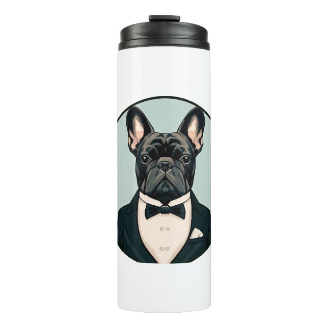 French Bulldog Puppy Thermal Tumbler (Front)