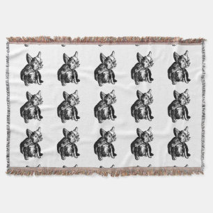 French Bulldog Puppy Throw Blanket