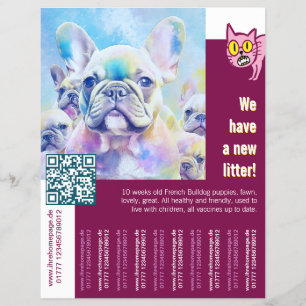French Bulldog Puppy with a twist Flyer
