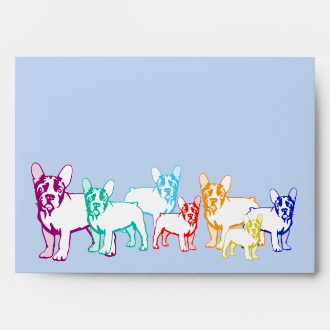 French Bulldog Puppys Envelope (Front)