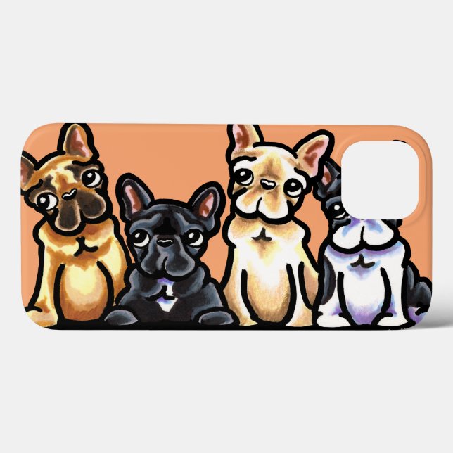 French Bulldog Quartet Case-Mate iPhone Case (Back (Horizontal))