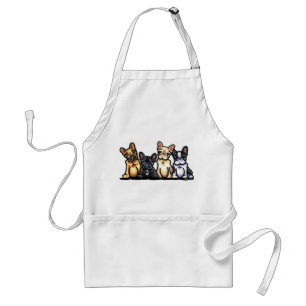 French Bulldog Quartet Standard Apron