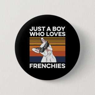 French Bulldog Quote For Your Frenchie Husband  6 Cm Round Badge