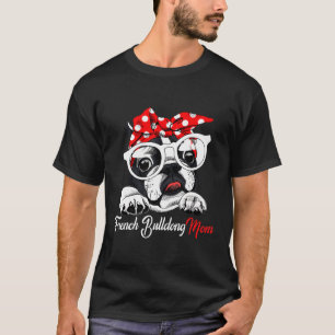 French Bulldog Red Bandanna Women Dog T-Shirt