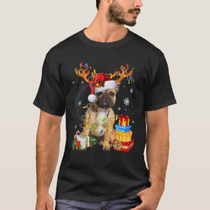 French Bulldog Reindeer Santa Christmas Pajamas Do T-Shirt