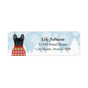 French Bulldog Return Adddress Labels