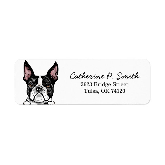 French Bulldog Return Address (Front)