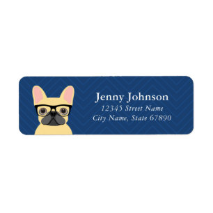 French Bulldog Return Address Label