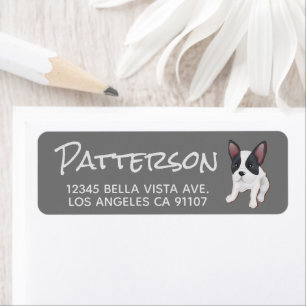 French Bulldog Return Address Label