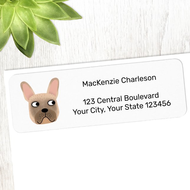 French Bulldog Return Address Label (French Bulldog fun return address label for dog lovers.)