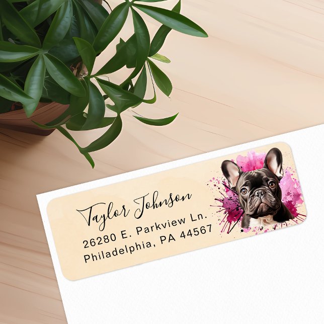French Bulldog Return Address Label (Creator Uploaded)