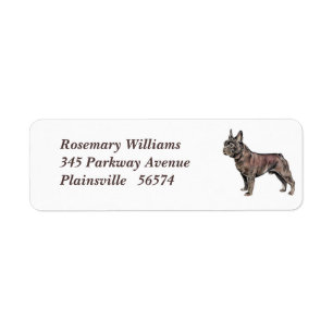 French Bulldog Return Address Label