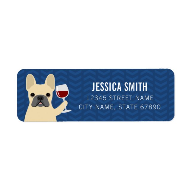 French Bulldog Return Address Labels (Front)