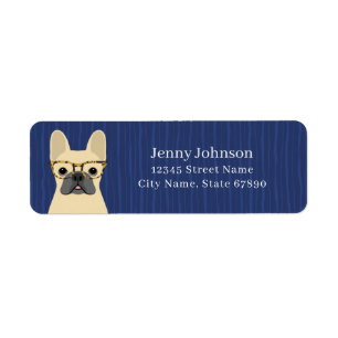 French Bulldog Return Address Labels