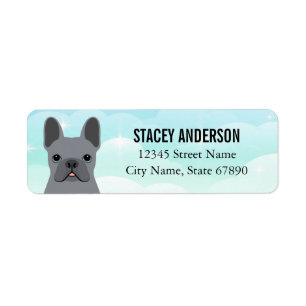 French Bulldog Return Address Labels