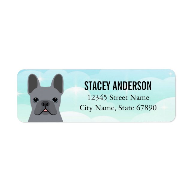 French Bulldog Return Address Labels (Front)