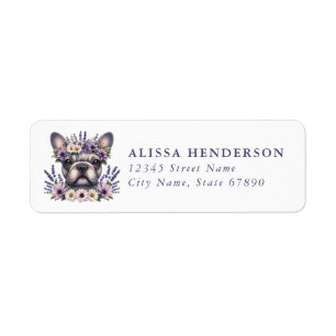 French Bulldog Return Address Labels