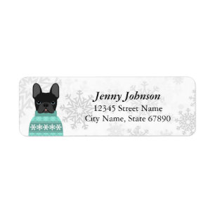 French Bulldog Return Address Labels