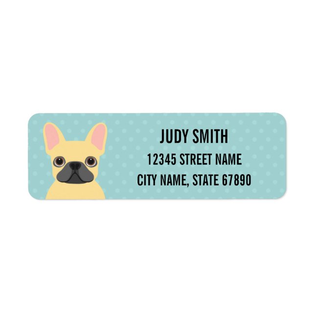 French Bulldog Return Address Labels (Front)