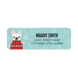 French Bulldog Return Address Labels