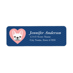 French Bulldog Return Address Labels