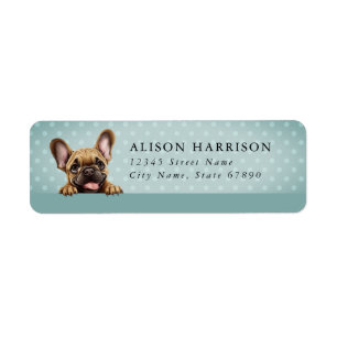 French Bulldog Return Address Labels
