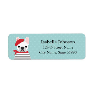 French Bulldog Return Address Labels